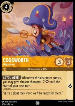 Cogsworth - Majordomo - Ursula's Return (Common) [4URS-5]