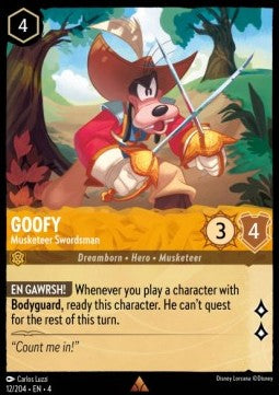 Goofy - Musketeer Swordsman - Ursula's Return (Rare) [4URS-12]