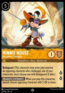 Minnie Mouse - Musketeer Champion (V.1) - Ursula's Return (Super Rare) [4URS-17]