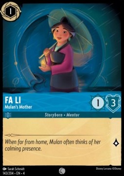 Fa Li - Mulan's Mother - Ursula's Return (Common) [4URS-143]