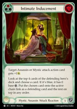 Intimate Inducement (Red) (Rainbow Foil) - Part the Mistveil (Common) [MST-017]