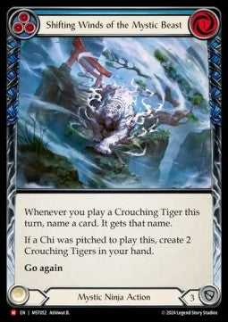 Shifting Winds of the Mystic Beast (Rainbow Foil) - Part the Mistveil (Majestic) [MST-052]
