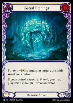 Astral Etchings (Yellow) (Regular) - Part the Mistveil (Rare) [MST-135]