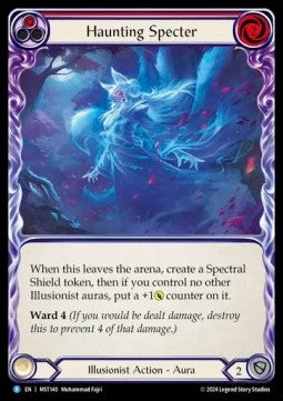 Haunting Specter (Red) (Rainbow Foil) - Part the Mistveil (Rare) [MST-140]