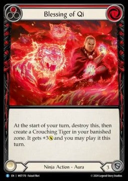 Blessing of Qi (Red) (Regular) - Part the Mistveil (Rare) [MST-170]
