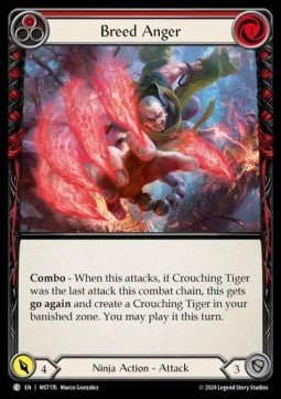 Breed Anger (Red) (Rainbow Foil) - Part the Mistveil (Common) [MST-176]