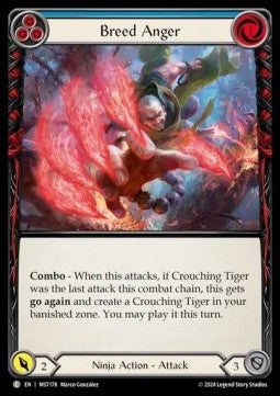 Breed Anger (Blue) (Rainbow Foil) - Part the Mistveil (Common) [MST-178]