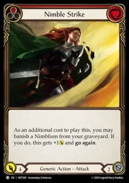 Nimble Strike (Red) (Regular) - Part the Mistveil (Common) [MST-209]