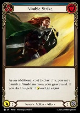 Nimble Strike (Blue) (Regular) - Part the Mistveil (Common) [MST-211]