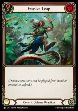 Evasive Leap (Red) (Rainbow Foil) - Part the Mistveil (Common) [MST-218]