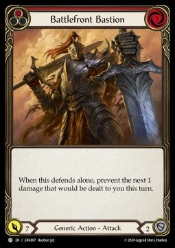 Battlefront Bastion (Red) (Regular) - Part the Mistveil - Enigma Blitz Deck (Common) [ENG-007]