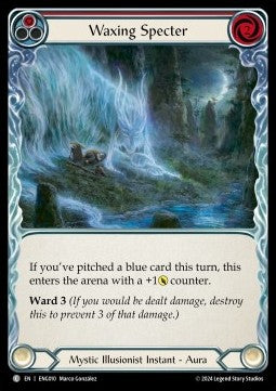 Waxing Specter (Red) (Regular) - Part the Mistveil - Enigma Blitz Deck (Common) [ENG-010]