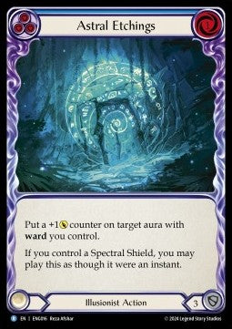 Astral Etchings (Blue) (Regular) - Part the Mistveil - Enigma Blitz Deck (Rare) [ENG-016]