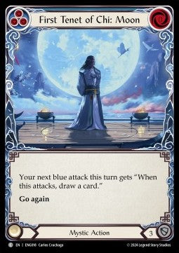 First Tenet of Chi: Moon (Regular) - Part the Mistveil - Enigma Blitz Deck (Common) [ENG-018]
