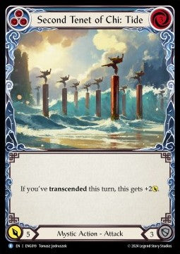 Second Tenet of Chi: Tide (Regular) - Part the Mistveil - Enigma Blitz Deck (Rare) [ENG-019]