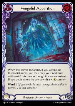 Vengeful Apparition (Blue) (Regular) - Part the Mistveil - Enigma Blitz Deck (Common) [ENG-022]