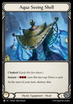 Aqua Seeing Shell (Regular) - Part the Mistveil - Nuu Blitz Deck (Common) [NUU-003]