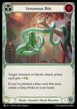 Venomous Bite (Red) (Regular) - Part the Mistveil - Nuu Blitz Deck (Common) [NUU-014]