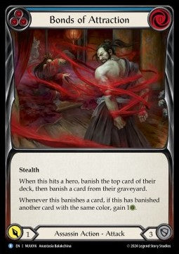 Bonds of Attraction (Blue) (Regular) - Part the Mistveil - Nuu Blitz Deck (Rare) [NUU-016]