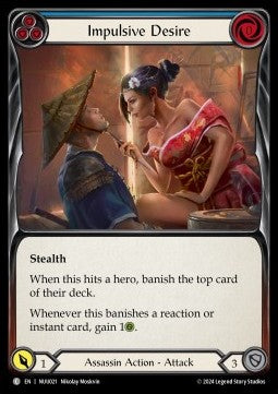 Impulsive Desire (Blue) (Regular) - Part the Mistveil - Nuu Blitz Deck (Common) [NUU-021]