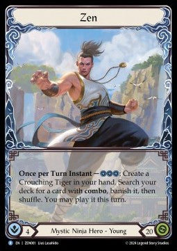 Zen (Rainbow Foil) - Part the Mistveil - Zen Blitz Deck (Rare) [ZEN-001]