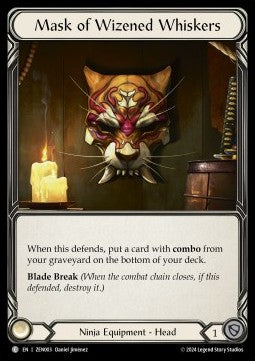 Mask of Wizened Whiskers (Regular) - Part the Mistveil - Zen Blitz Deck (Common) [ZEN-003]