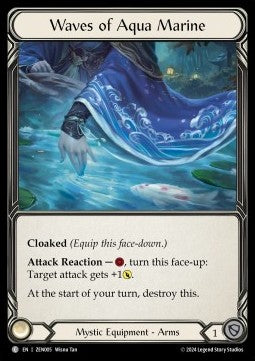 Waves of Aqua Marine (Regular) - Part the Mistveil - Zen Blitz Deck (Common) [ZEN-005]