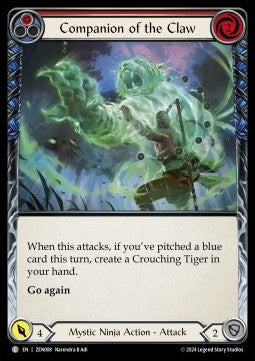 Companion of the Claw (Red) (Regular) - Part the Mistveil - Zen Blitz Deck (Common) [ZEN-8]
