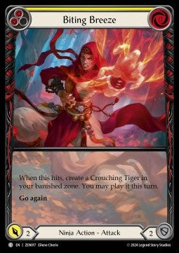Biting Breeze (Yellow) (Extended Art Regular) - Part the Mistveil - Zen Blitz Deck (Common) [ZEN-017]