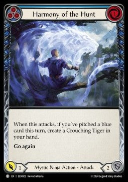 Harmony of the Hunt (Blue) (Regular) - Part the Mistveil - Zen Blitz Deck (Common) [ZEN-022]