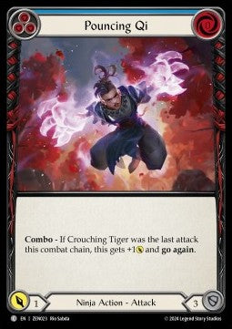 Pouncing Qi (Blue) (Regular) - Part the Mistveil - Zen Blitz Deck (Common) [ZEN-023]