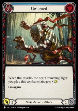Untamed (Blue) (Regular) - Part the Mistveil - Zen Blitz Deck (Common) [ZEN-024]
