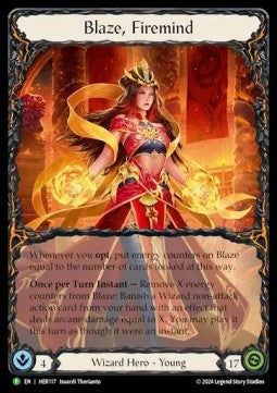 Blaze, Firemind (Rainbow Foil) - Hero Promos (Promo) [HER-117]