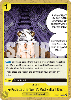 He Possesses the World's Most Brilliant Mind (OP07-114) - 500 Years into the Future (Uncommon) [OP07-114]