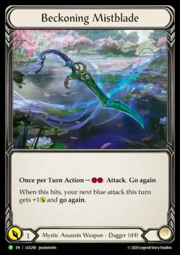 Beckoning Mistblade (Rainbow Foil) - LGS Promos (Promo) [LGS-290]
