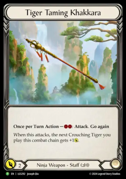 Tiger Taming Khakkara (Rainbow Foil) - LGS Promos (Promo) [LGS-292]