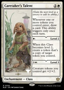 Caretaker's Talent (V.2) - Bloomburrow: Promos (Rare) [PBLB-6]