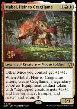 Mabel, Heir to Cragflame (V.1) - Bloomburrow: Promos (Rare) [PBLB-224]