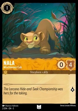 Nala - Mischievous Cub - Shimmering Skies (Uncommon) [5SSK-2]