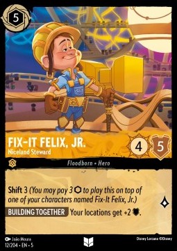Fix‐It Felix, Jr. - Niceland Steward - Shimmering Skies (Uncommon) [5SSK-12]