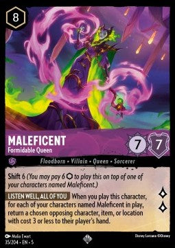 Maleficent - Formidable Queen - Shimmering Skies (Super Rare) [5SSK-35]