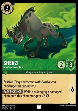 Shenzi - Scar's Accomplice - Shimmering Skies (Uncommon) [5SSK-70]