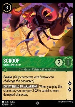 Scroop - Odious Mutineer - Shimmering Skies (Super Rare) [5SSK-82]