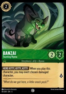 Banzai - Taunting Hyena - Shimmering Skies (Common) [5SSK-87]