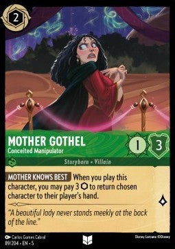 Mother Gothel - Conceited Manipulator - Shimmering Skies (Uncommon) [5SSK-89]