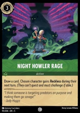 Night Howler Rage - Shimmering Skies (Common) [5SSK-95]