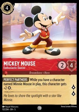 Mickey Mouse - Enthusiastic Dancer - Shimmering Skies (Common) [5SSK-112]