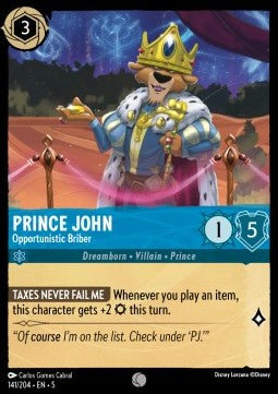 Prince John - Opportunistic Briber - Shimmering Skies (Common) [5SSK-141]