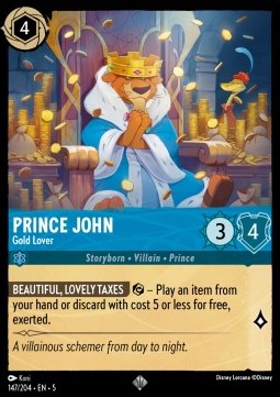 Prince John - Gold Lover - Shimmering Skies (Super Rare) [5SSK-147]