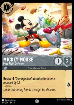 Mickey Mouse - Food Fight Defender - Shimmering Skies (Common) [5SSK-176]